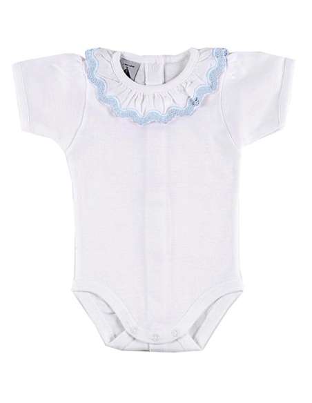 B1198 BLANCO/CELESTE  BODY MARCA  BABIDU