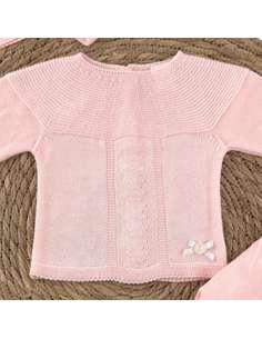 6007 ROSA CONJUNTO LANA TRES PIEZAS MARCA PELOTTAS 2