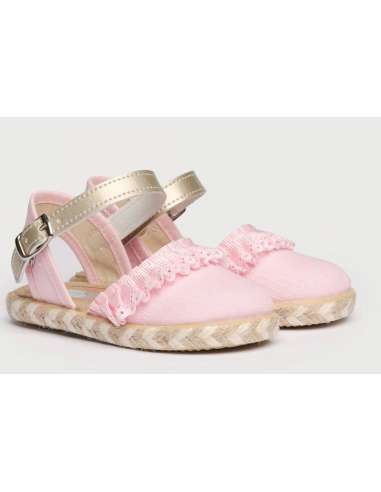 ESPADRILLES CANVAS WITH RUFFLE ANGELITOS 951 PINK