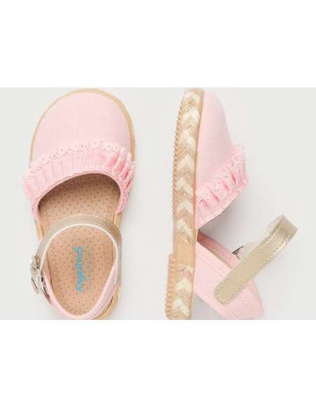 ESPADRILLES CANVAS WITH RUFFLE ANGELITOS 951 PINK