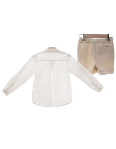 1245DS BEIGE CONJUNTO NIÑO MARCA DEL SUR
