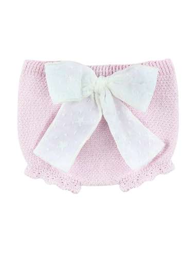 25109DF ROSA BEBE CONJUNTO PUNTO 100% ALGODON...