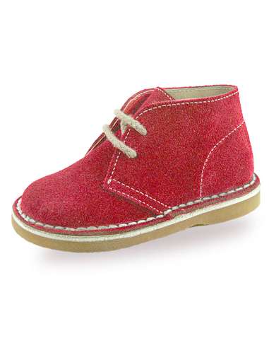 SUEDE BOOTS WITH LACE 014 RED