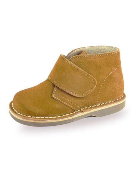 BOTA DE NIÑO SERRAJE CON VELCRO 014V CUERO