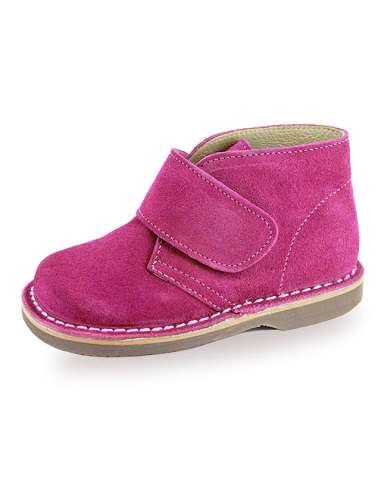 SUEDE BOOTS WITH VELCRO 014V FUSHIA