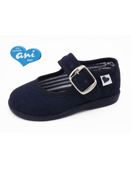 CANVAS MARY JANES ANY112 NAVY