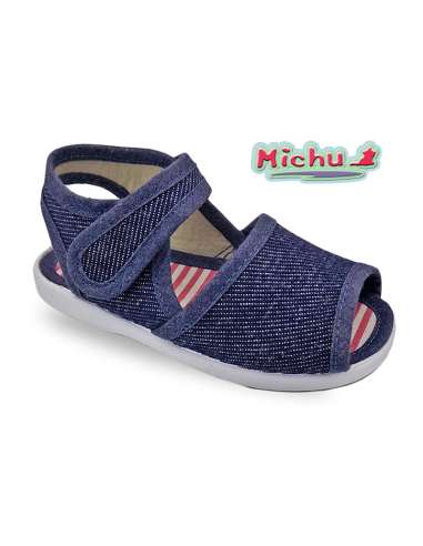 MARY JANES CANVAS WITH VELCRO MICHU 1122 JEANS