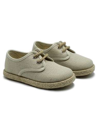 ESPADRILLES CANVAS IN LINEN FOR BOYS 267 CAMEL