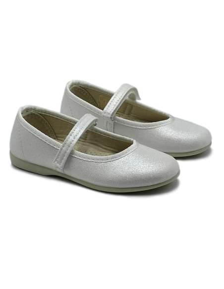 MERCEDITAS CON VELCRO CONDIZ 850 PERLA BLANCO