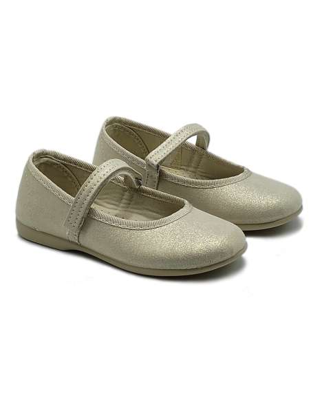MARY JANES WITH VELCRO CONDIZ 850 BEIG PEARL