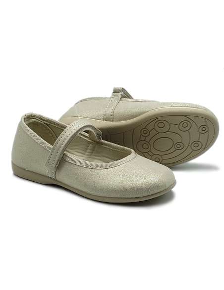 MARY JANES WITH VELCRO CONDIZ 850 BEIG PEARL