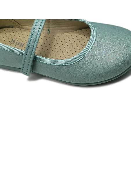 MARY JANES WITH VELCRO CONDIZ 850 SKY TURQUOISE PEARL