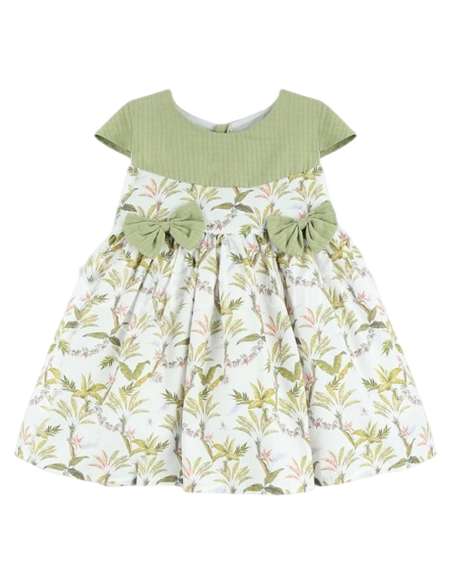 24570  VESTIDO INFANTIL LAZOS MARCA BABYFERR