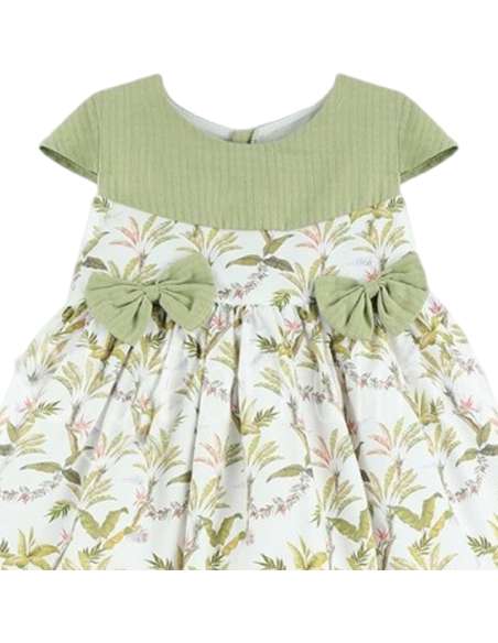 24570  VESTIDO INFANTIL LAZOS MARCA BABYFERR
