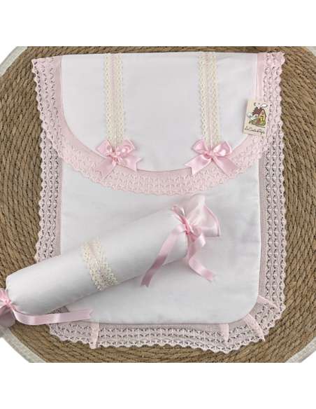 21003036 PINK WOOL BABY SACK  BRAND  LA CASITA DE PEPITO