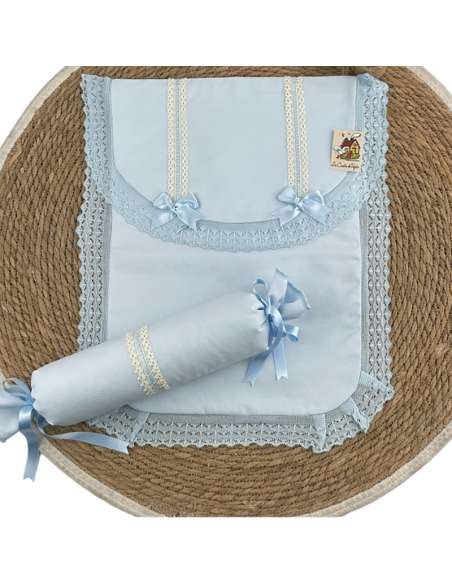 21003036 BLUE WOOL BABY SACK  BRAND  LA CASITA DE PEPITO