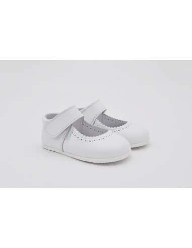 ANGELITOS RESPECTFUL LEATHER MARY JANES 540 WHITE
