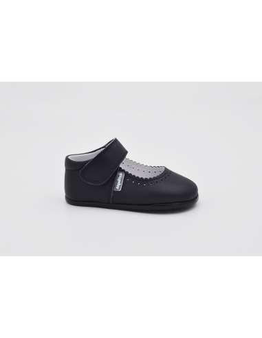 ANGELITOS RESPECTFUL LEATHER MARY JANES 540 NAVY