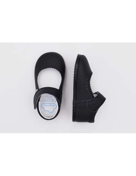 ANGELITOS RESPECTFUL LEATHER MARY JANES 540 NAVY