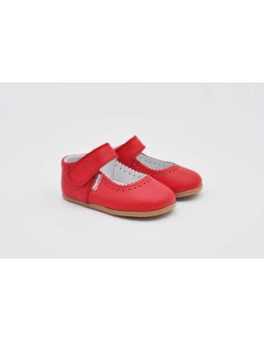 ANGELITOS RESPECTFUL LEATHER MARY JANES 540 RED