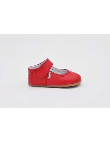 ANGELITOS RESPECTFUL LEATHER MARY JANES 540 RED
