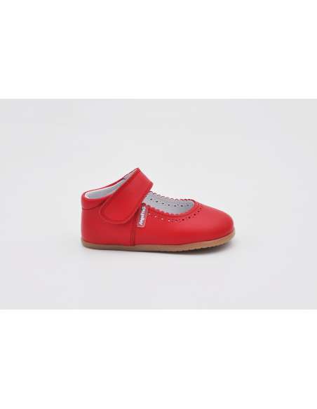 ANGELITOS RESPECTFUL LEATHER MARY JANES 540 RED