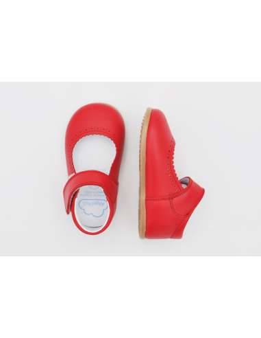 ANGELITOS RESPECTFUL LEATHER MARY JANES 540 RED