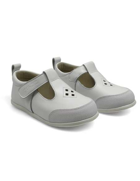 T-BARS SHOES IN LEATHER CONDIZ 103 WHITE