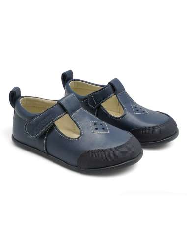 T-BARS SHOES IN LEATHER CONDIZ 103 NAVY