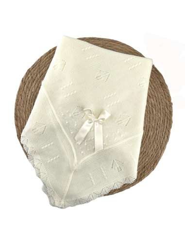 1000172 BEIGE TOQUILLA HILO BEBE  MARCA ALMA