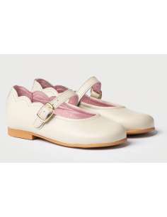 Mary Janes Leather AngelitoS 1103 beig