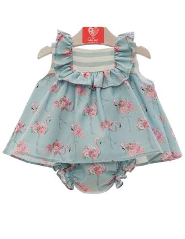 10073DS GIRLS  DRESS AND KNICKERS  BRAND DEL SUR