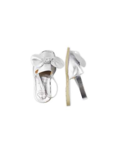 ANGELITOS RESPECTFUL LEATHER SANDAL WITH BOW...