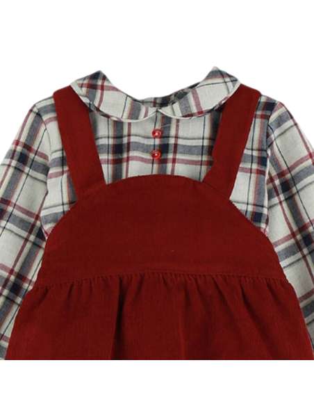 324251 CONJUNTO PETO Y CAMISA CUADROS Baby Ferr