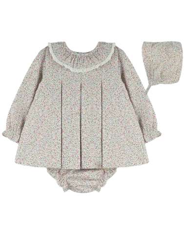 024405 BABY DRESS WITH BONNET Baby Ferr