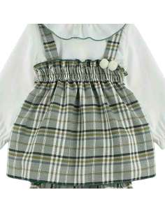 324701 CONJUNTO NIÑA CON CAMISA Y BRAGUITA CUADROS Baby Ferr 2