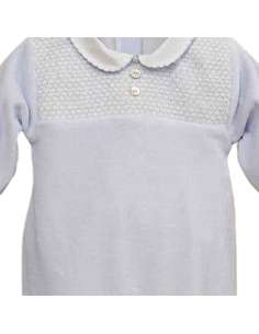 DF250003 ROMPER PESPUNTE CELESTE Dulce de Fresa 2