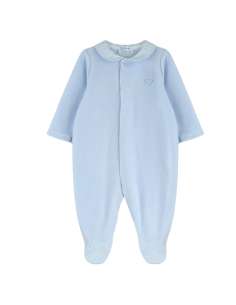 DF260048 PIJAMA ABIERTO CELESTE Dulce de Fresa