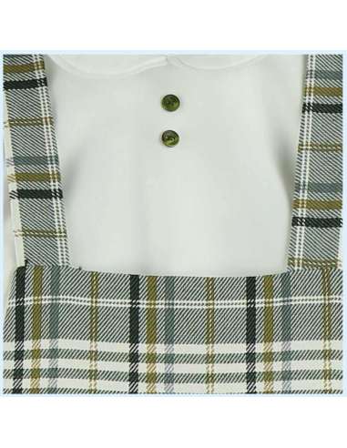 324261  PELELE CON BLUSA CUADROS Baby Ferr