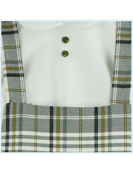 324261  PELELE CON BLUSA CUADROS Baby Ferr