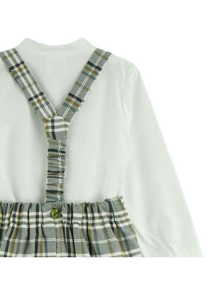 324360 ROMPER WITH CHECKED BLOUSE Baby Ferr