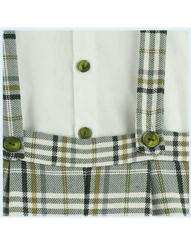 324360 ROMPER WITH CHECKED BLOUSE Baby Ferr