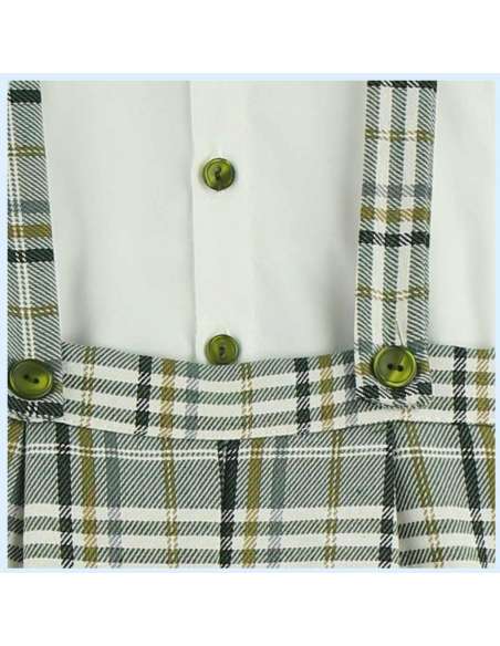 324360 PELELE CON BLUSA DE CUADROS Baby Ferr