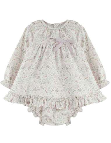 024449 BABY DRESS WITH BOW Baby Ferr