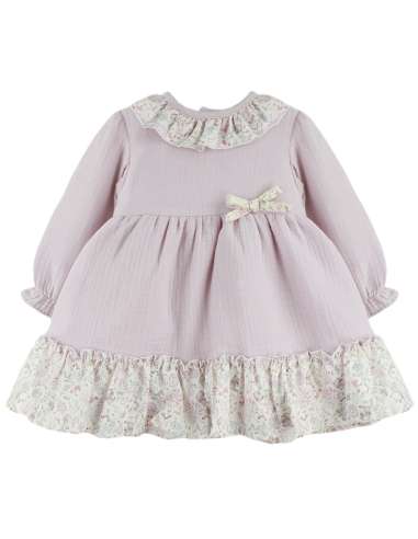 024608 VESTIDO BEBÉ LILA Baby Ferr