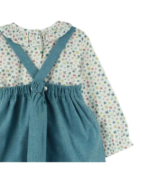 324723 BLUE BIRDS PICHI WITH SHIRT Baby Ferr