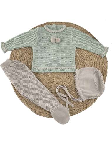 29500V GREEN BABY SET BRAND DIVERCHIC