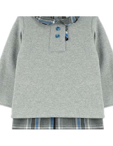 324271 CONJUNTO DE SUDADERA Y PANTALÓN CORTO DE...