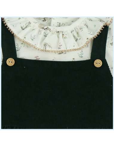 324720 CAMISA PICHI DE NIÑA CON ESTAMPADO DE...