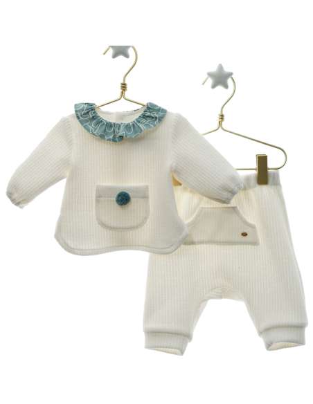 MI3003 BABY SET WITH PM POM BRAND MICOLINO